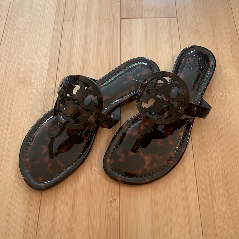 Tory Burch Miller Tortoise Shell Sandals